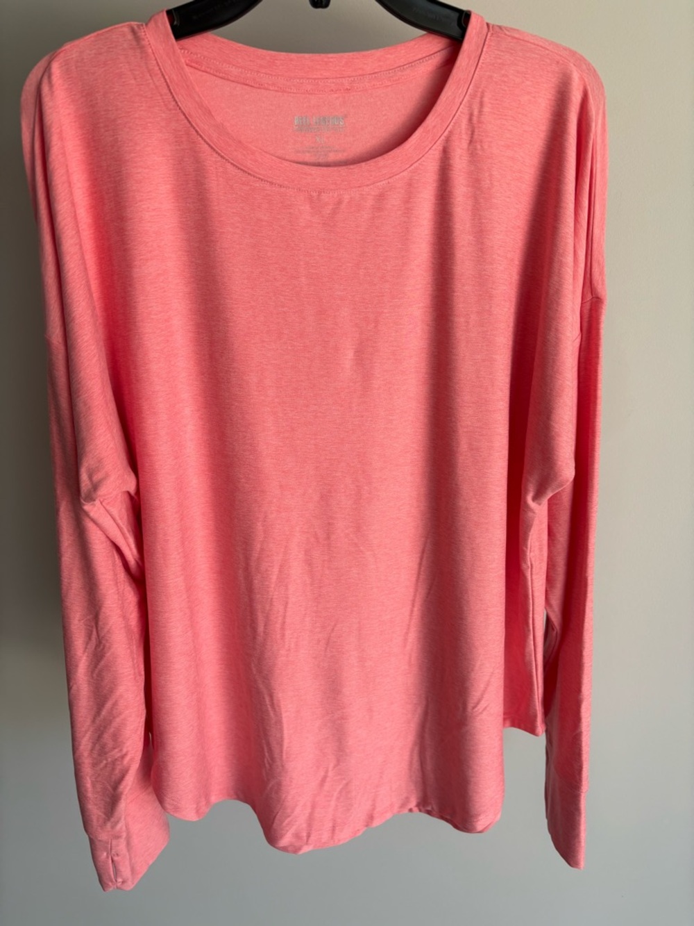NWT Reel Legends Performance Women's Long Sleeve Crew Neck Top - Coral Pink